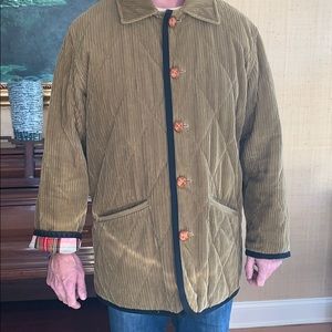 Men’s medium corduroy Burberry quilted jacket